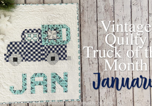 Vintage Truck of the Month: January Quilt Pattern