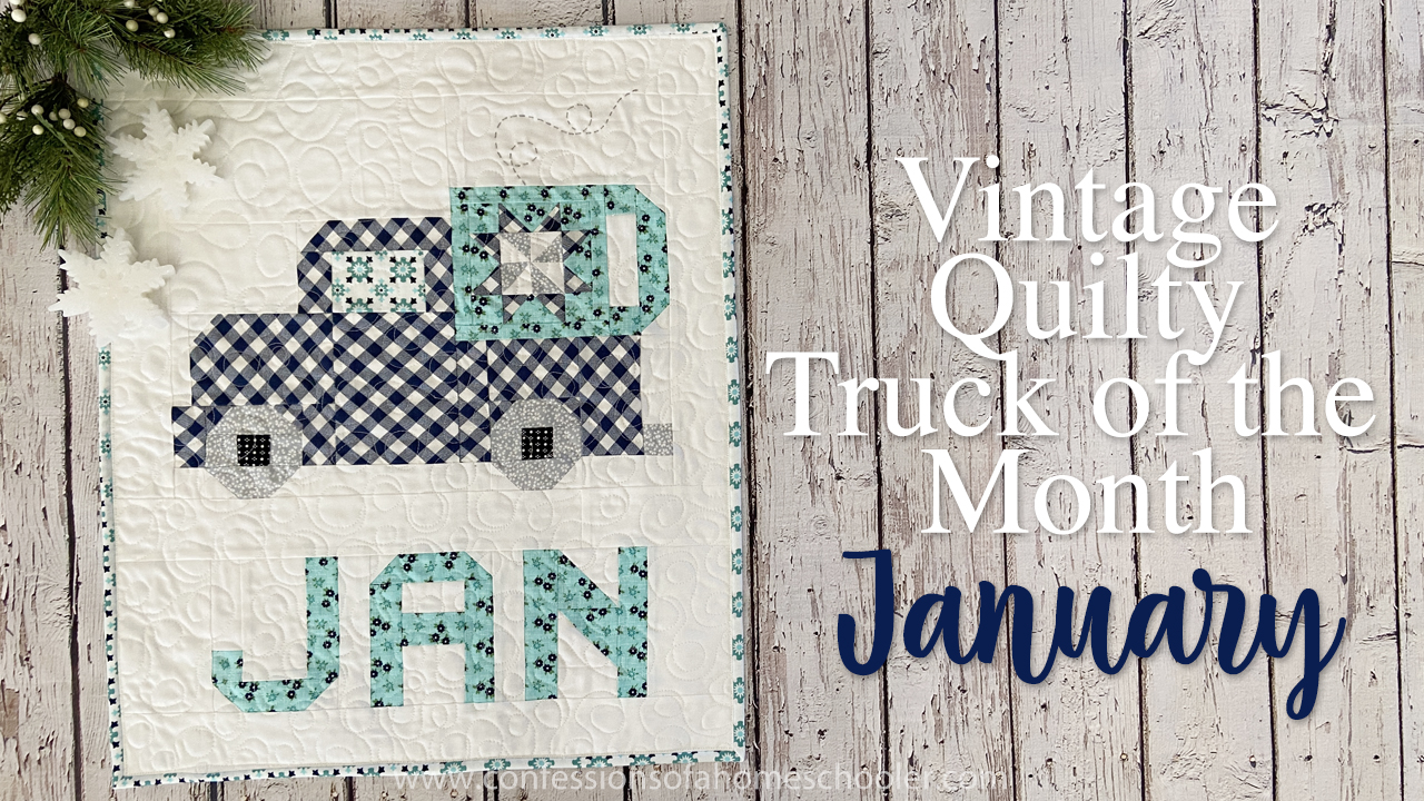 Vintage Truck of the Month: January Quilt Pattern