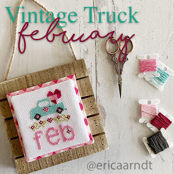 Vintage Truck February Cross Stitch