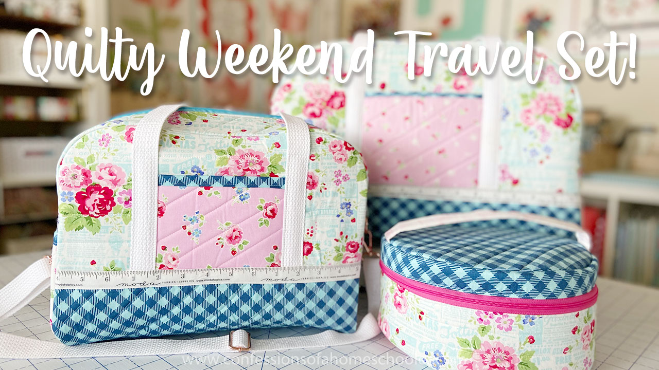 Quilty Weekend Travel Set Quilty Weekend Zipper Tote