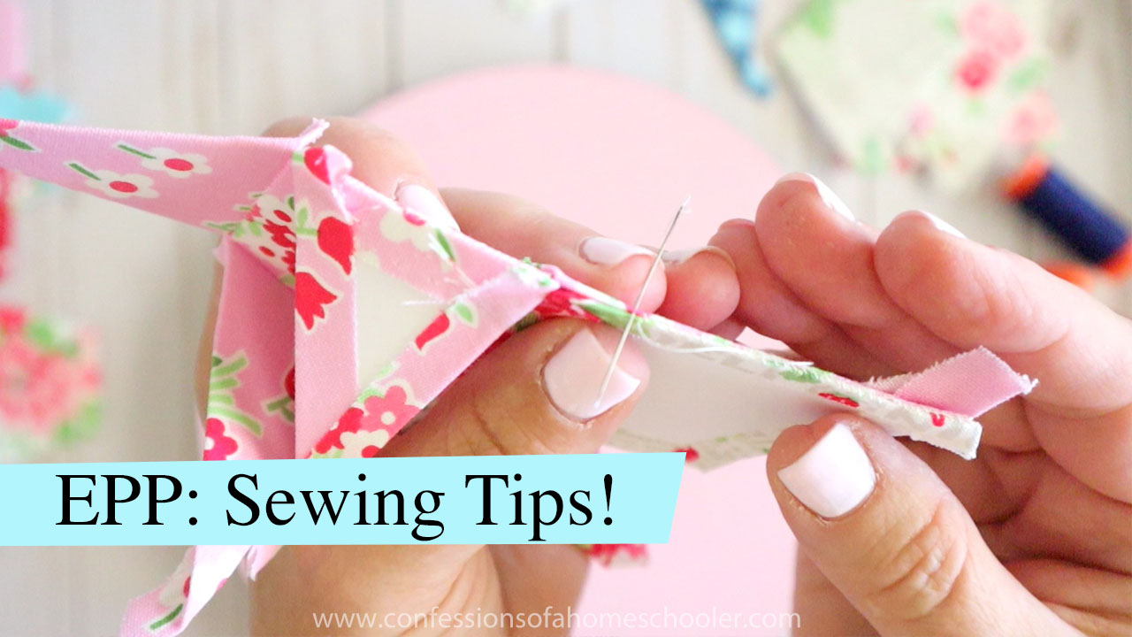 English Paper Piecing Tutorial Part 3: How to Sew!