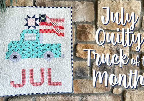 JULY Quilty Truck of the Month Pattern