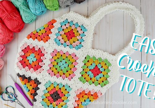 Crochet Granny Square Tote Bag / How to Join Crochet