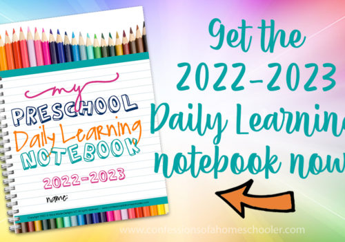 2022-2023 Preschool Daily Learning Notebook