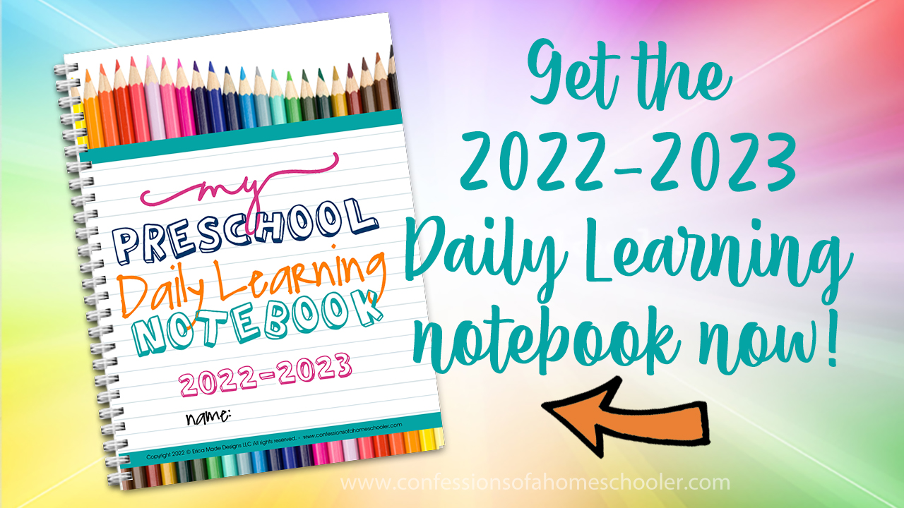 2022-2023 Preschool Daily Learning Notebook