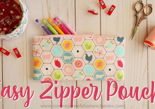 EASY Zipper Pouch Tutorial