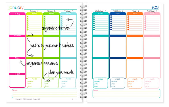 2023 Daily Life Planner Weekly