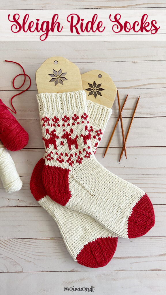 Sleigh Ride Knit Sock Pattern