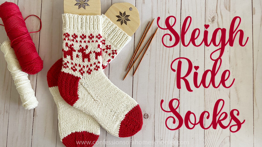Sleigh Ride Knit Sock Pattern