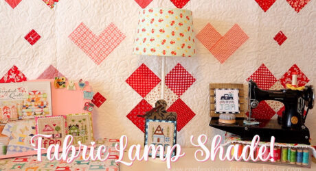 DIY Fabric Lampshade Cover (No Sew Tutorial!)