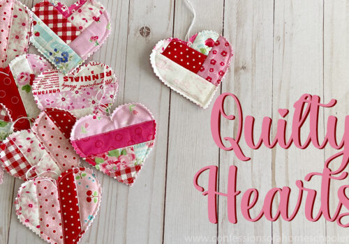 Quilty Heart Ornaments Tutorial!