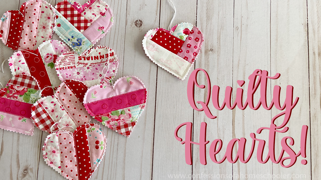 Quilty Heart Ornaments Tutorial!