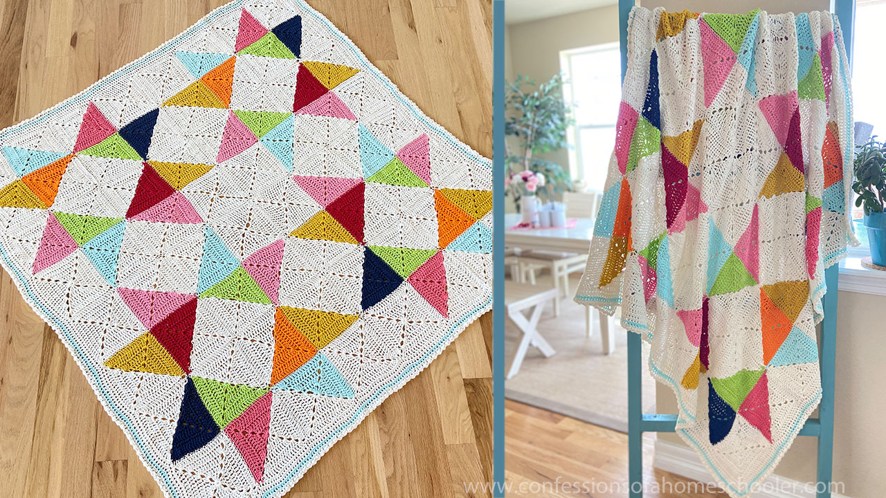 Crochet Granny Star Afghan