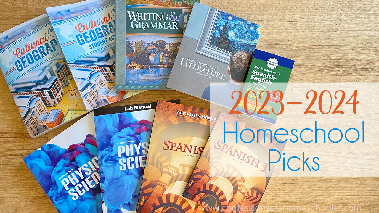 2023-2024 9th Grade Homeschool Curriculum Picks!
