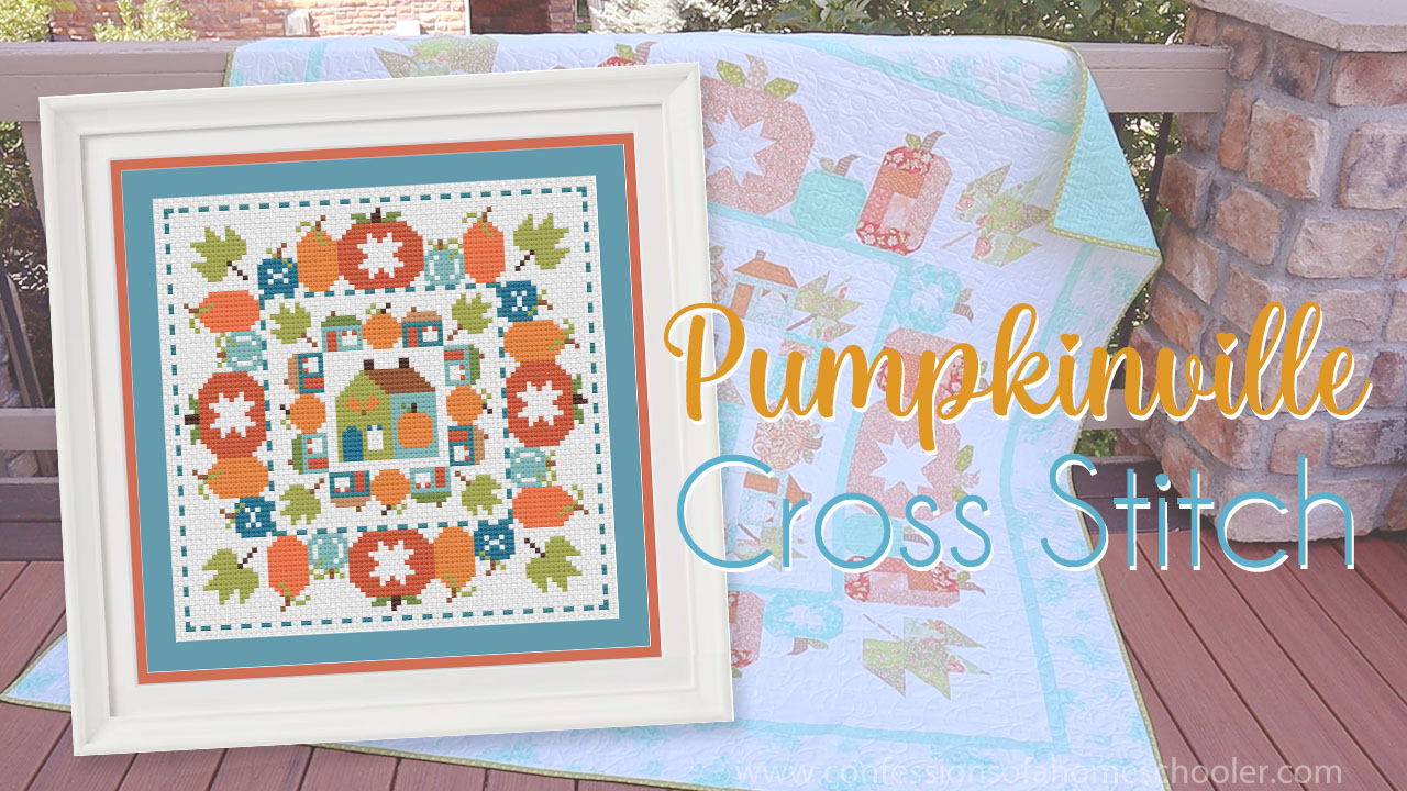 Pumpkinville Cross Sew Sample – Confessions of a Homeschooler