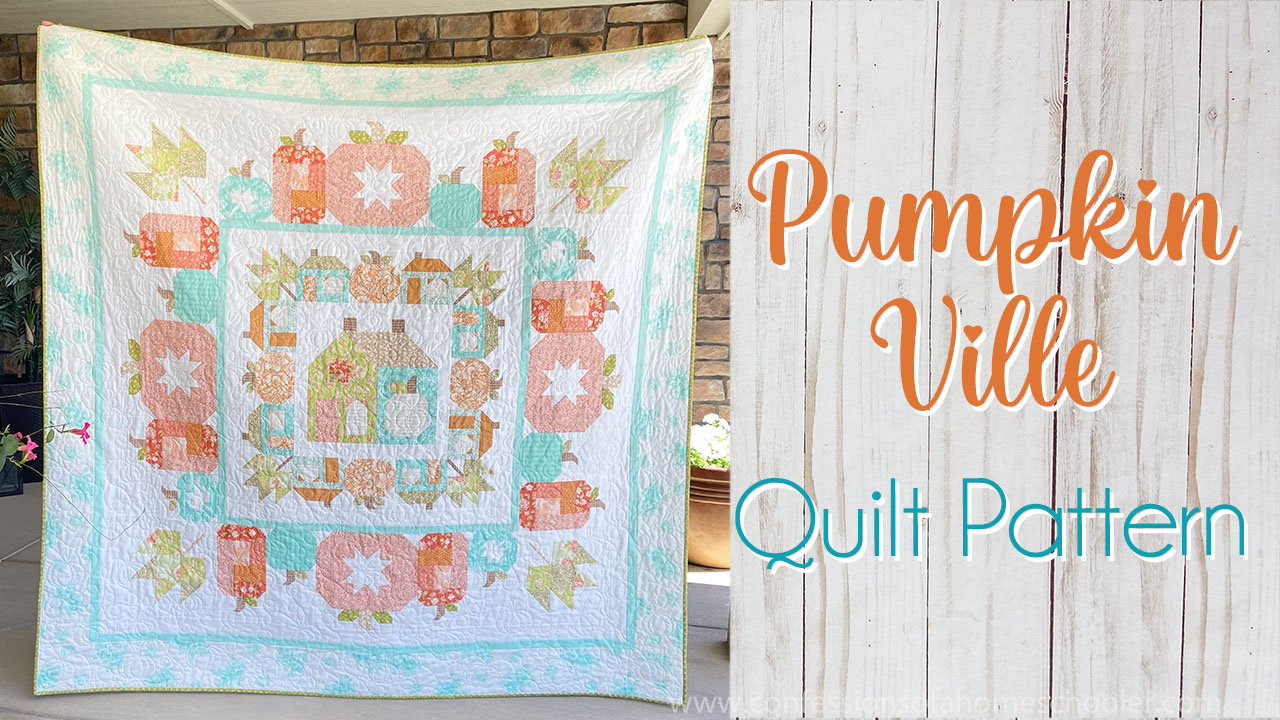 Pumpkinville Quilt (Fall Pumpkin & Leaf Quilt Sample)
