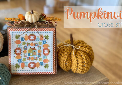 Pumpkinville Cross Stitch Finishing Tutorial (Beginner Cross Stitch!)