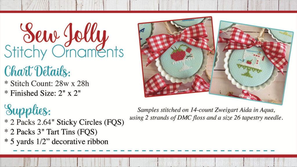 Sew Jolly STITCHY Ornaments Cross Stitch