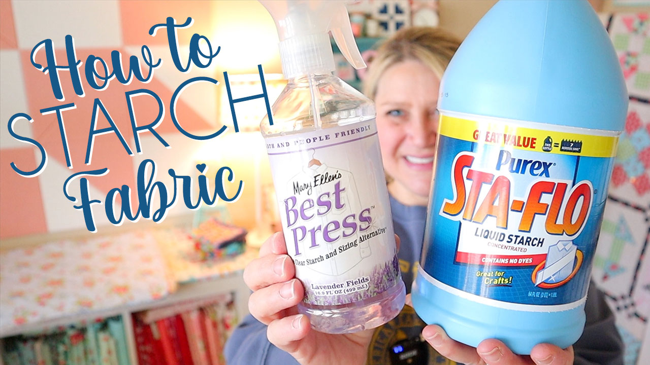 How to Starch Fabric (Sta-Flo Liquid Tutorial) - Confessions of a