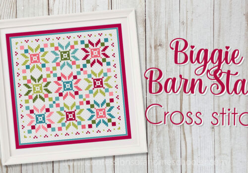 Biggie Barn Star Cross Stitch