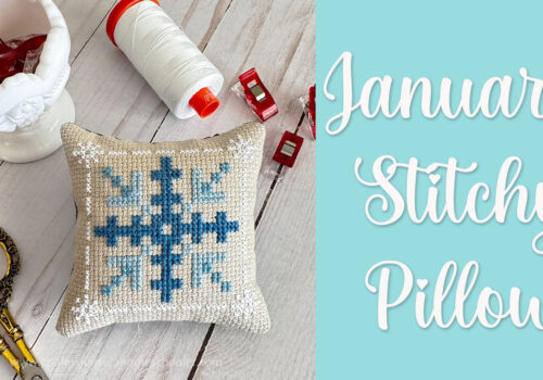 2024 Stitchy Pillow of the Month Finishing Tutorial