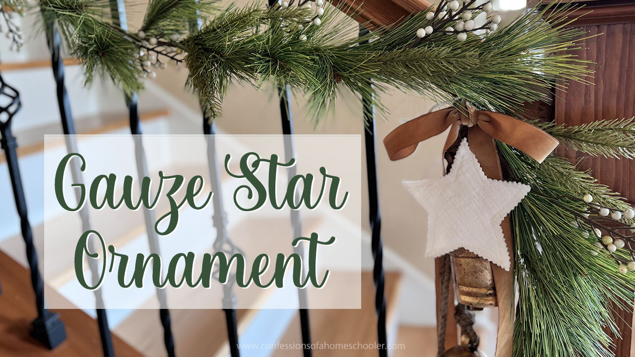 EASY Gauze Star Ornament Tutorial