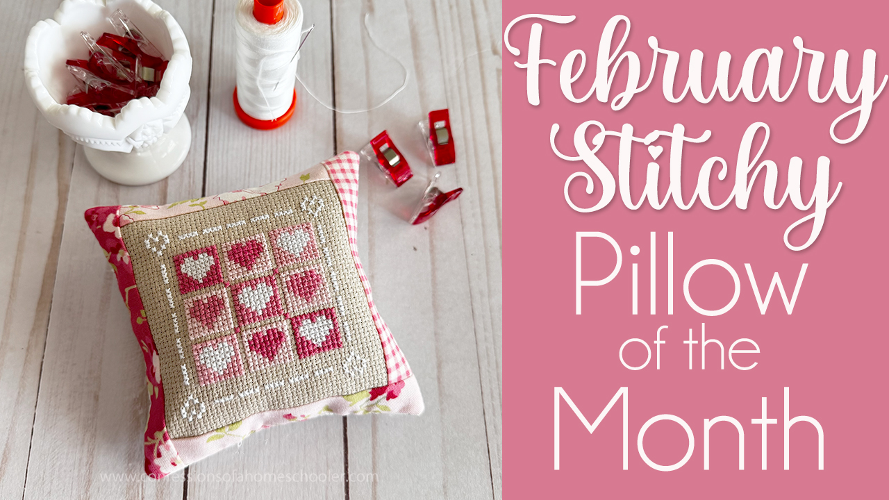 February Pillow Cross Stitch