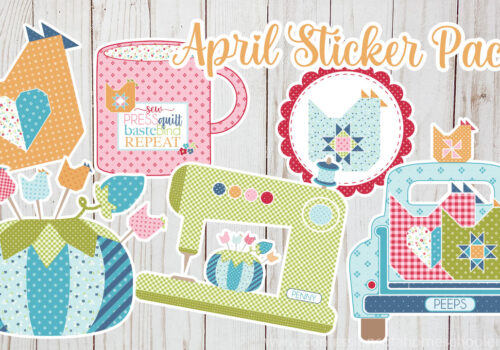 April Sewing Theme Sticker Pack!
