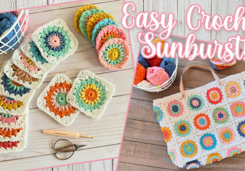 EASY CROCHET: Sunburst Square and Tote Bag (Beginner Crochet!)