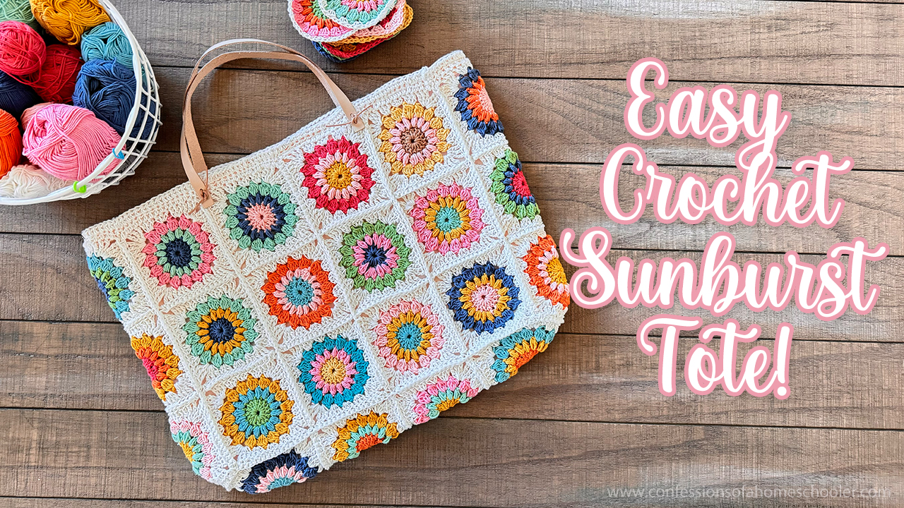 Crochet Sunburst Tote