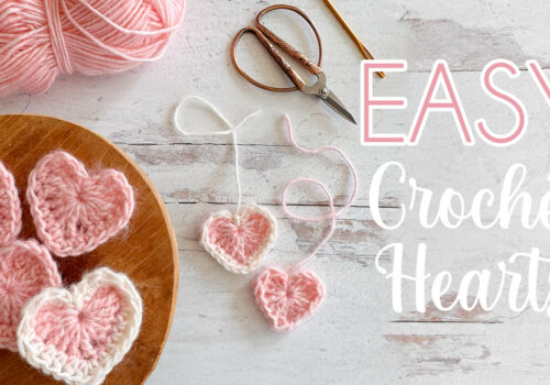 EASY CROCHET: Heart Garland Ornaments (Beginner-Friendly Crochet!)