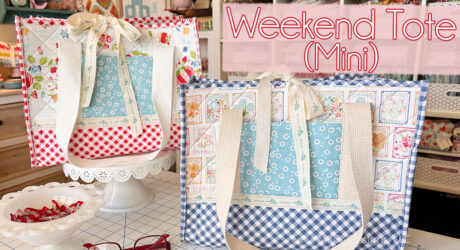 How to Make a Quilted Weekend Tote Bag (Mini-Version!)