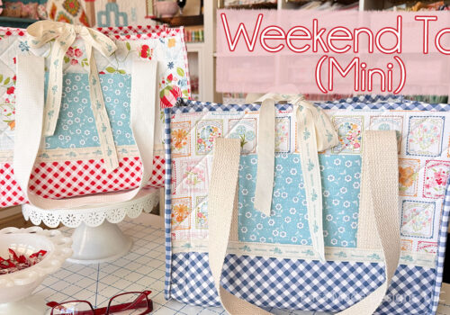 How to Make a Quilted Weekend Tote Bag (Mini-Version!)