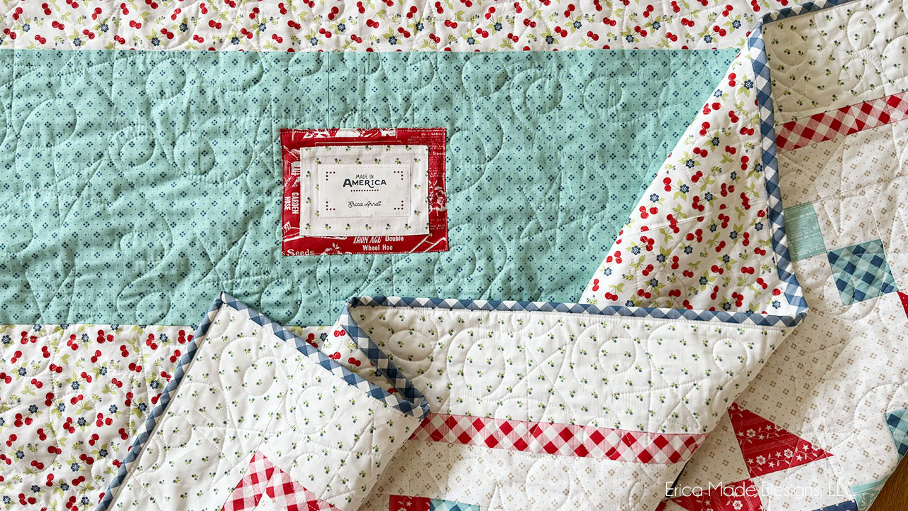 Starlight Quilt Starlight Quilt Backing Label