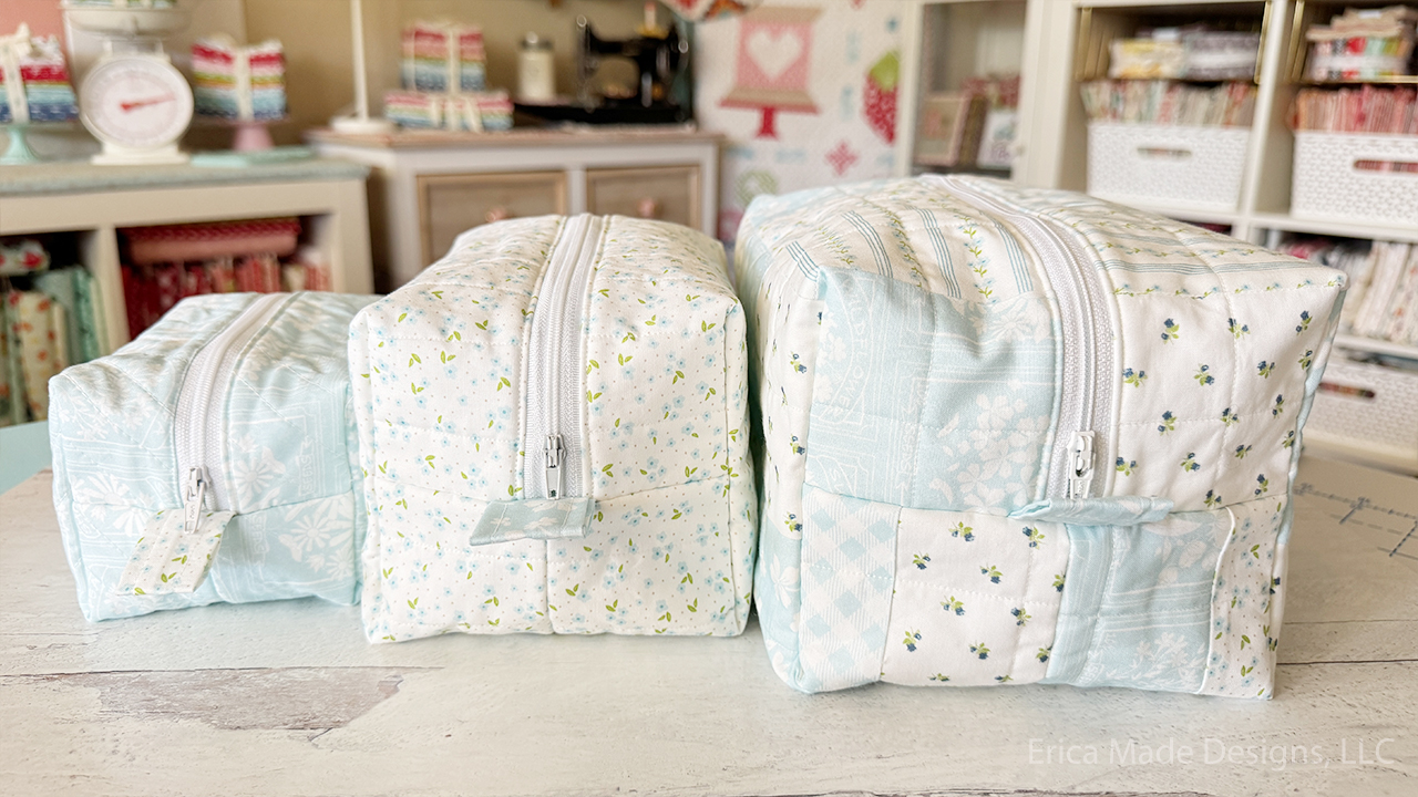 Quilty Makeup Bag side view