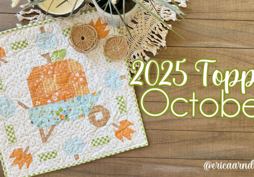 2025 October Monthly Table Toppers (October Quilt and Cross-Stitch!)