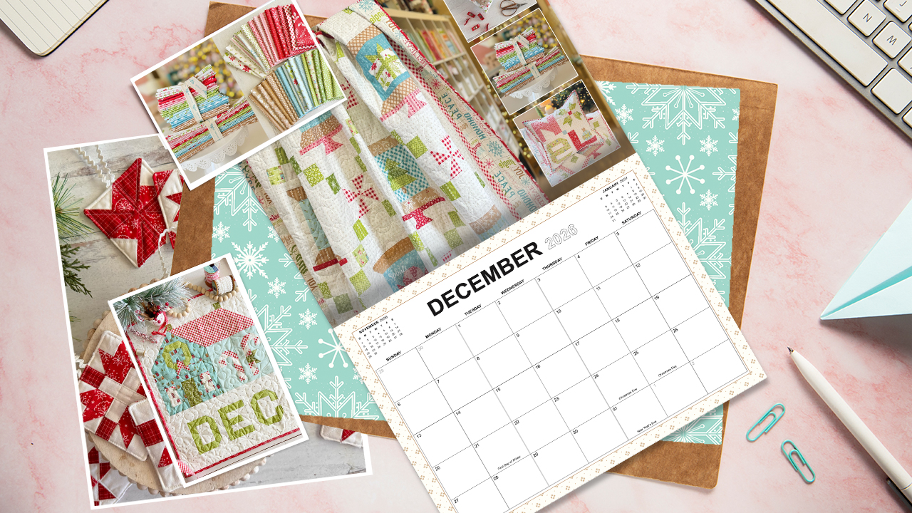 2026 Monthly Quilt Calendar Open