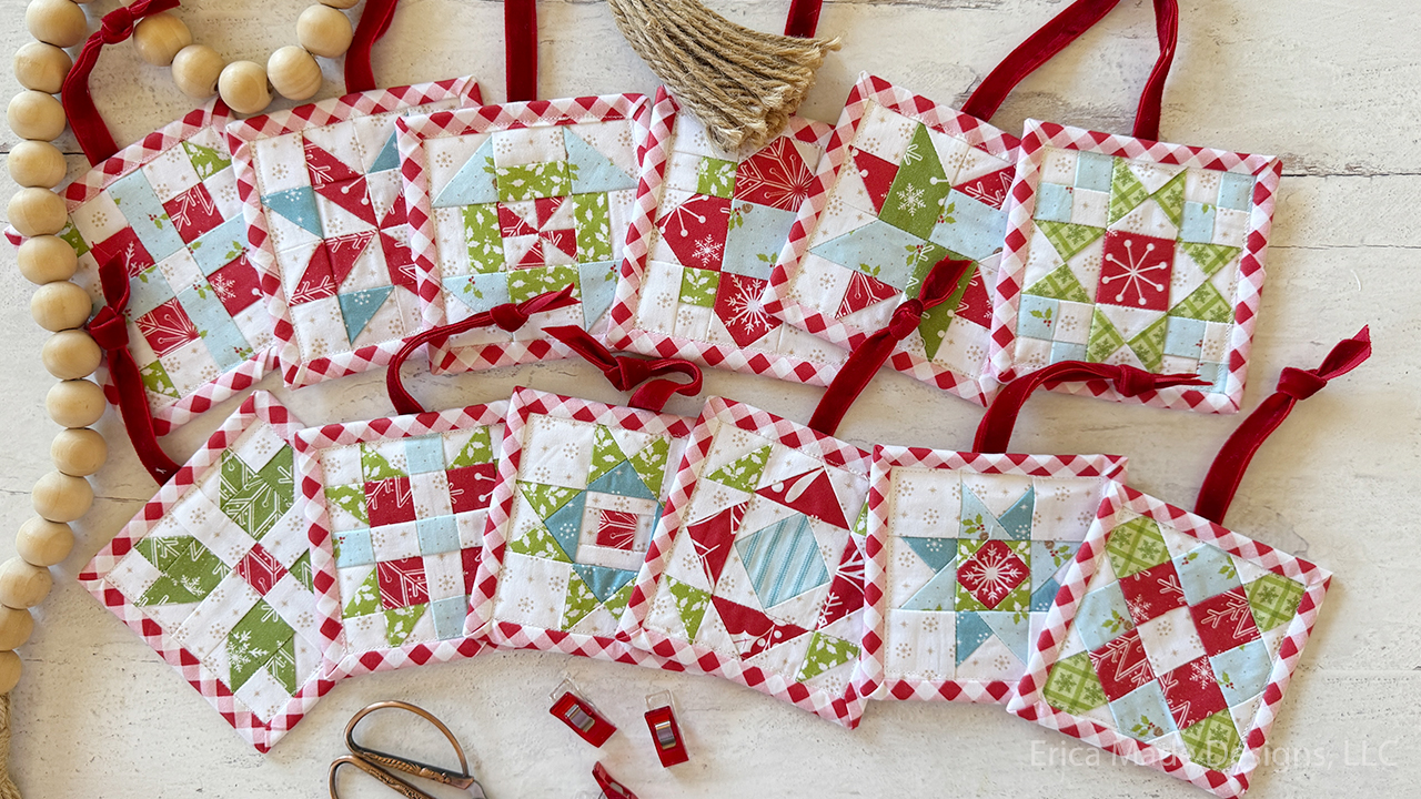 Candy Cane Lane Quilty Ornaments Candy Cane Lane Quilty Ornaments
