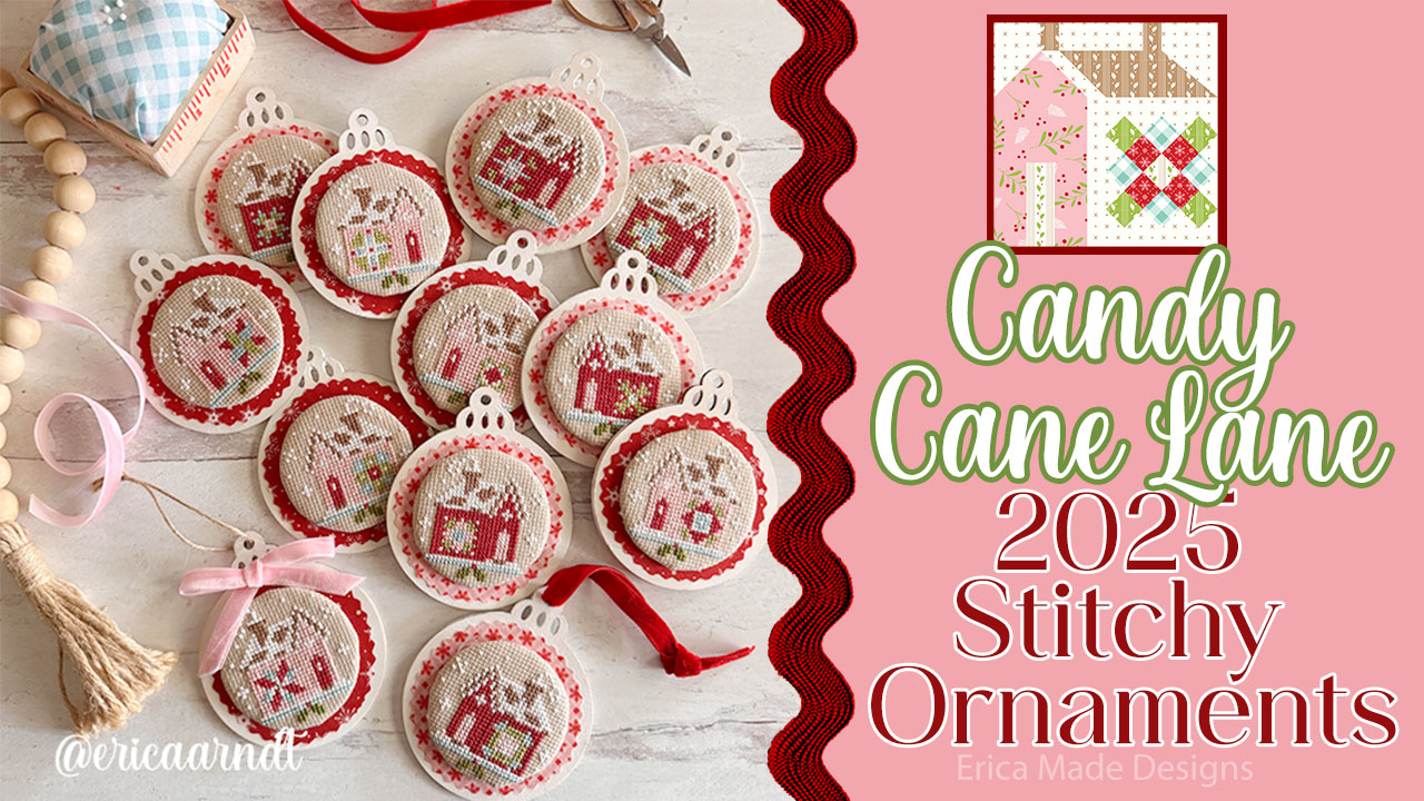 Candy Cane Lane STITCHY Ornaments Cross Stitch