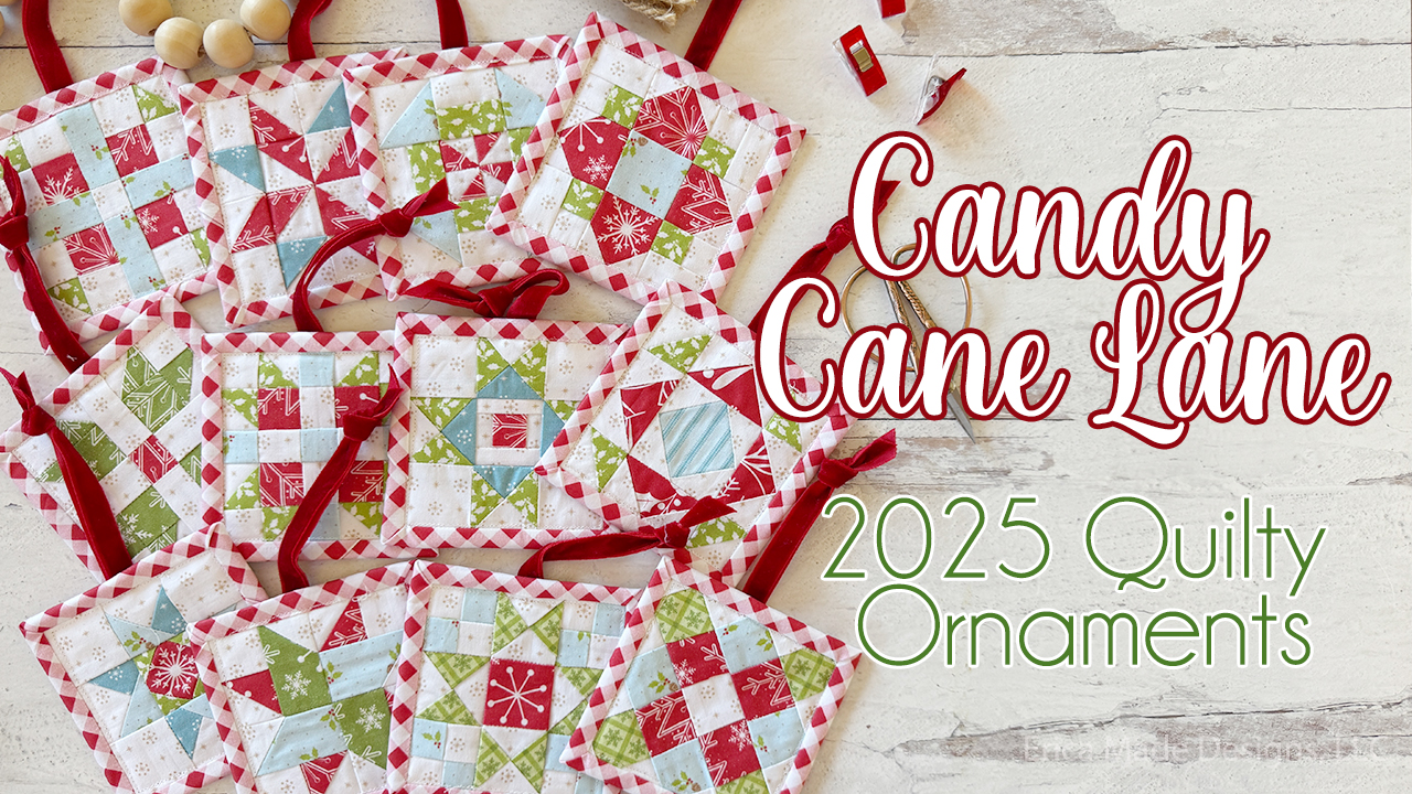 Candy Cane Lane Quilty Ornaments Cross Stitch Candy Cane Lane Quilty Ornaments