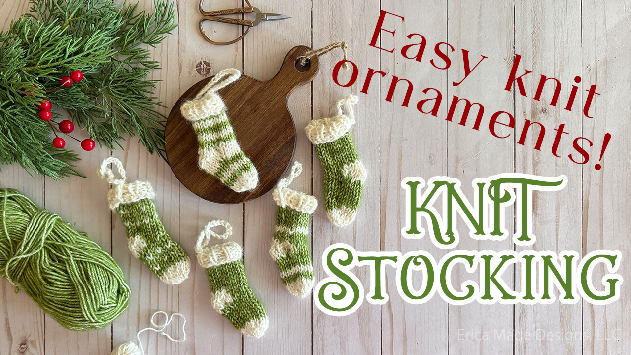Knit Mini Stocking Ornaments
