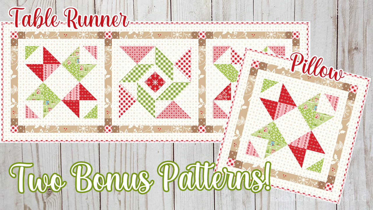 2025 Sew With Me Bonus Pillow and Runner