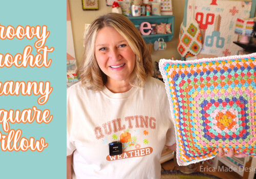 Groovy Crochet Granny Square Pillow Pattern