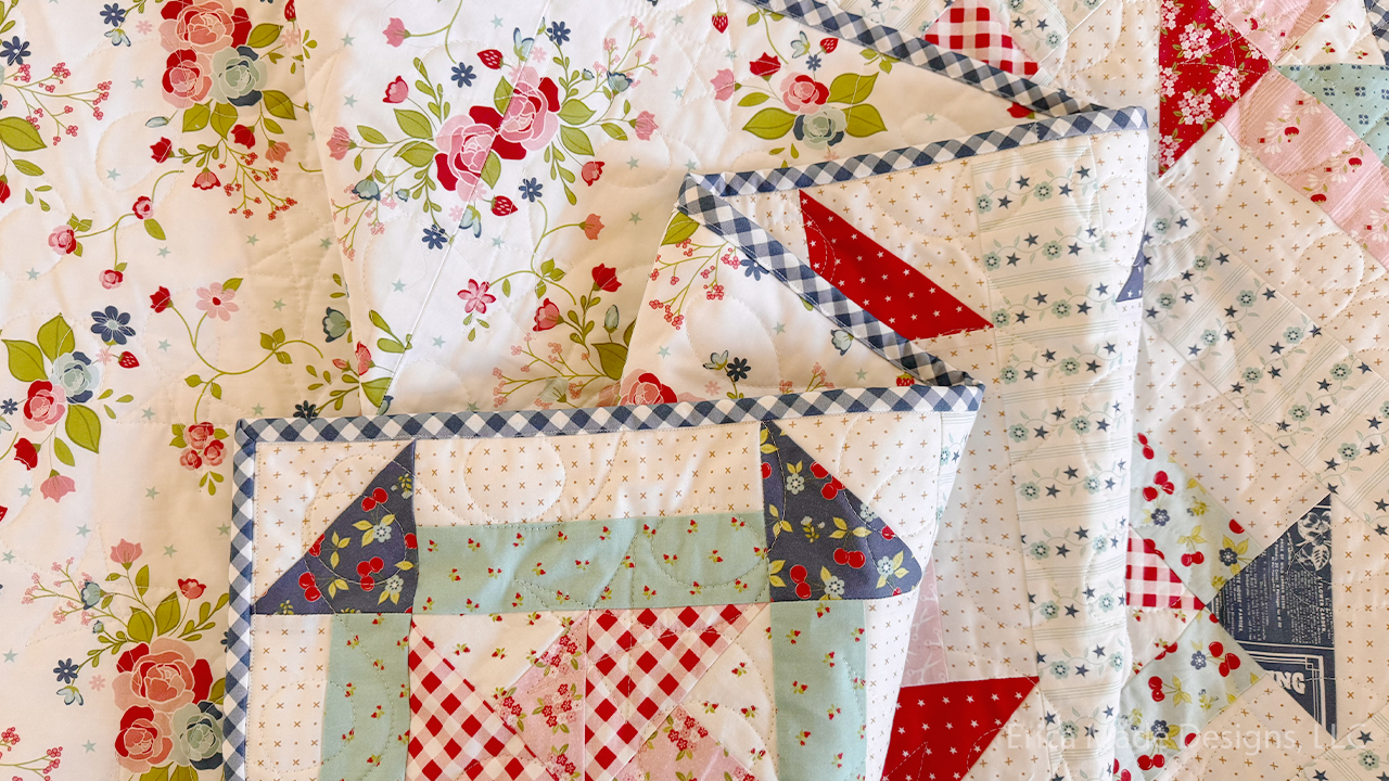 Firefly Quilt on Binding