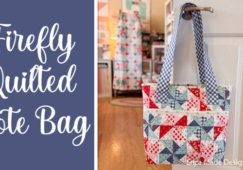 Firefly Quilted Patriotic Tote Bag – Beginner Friendly