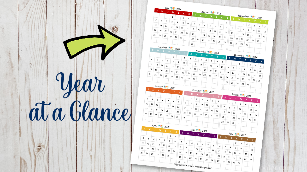 Year at a Glance 2027 Year at a Glance 2027