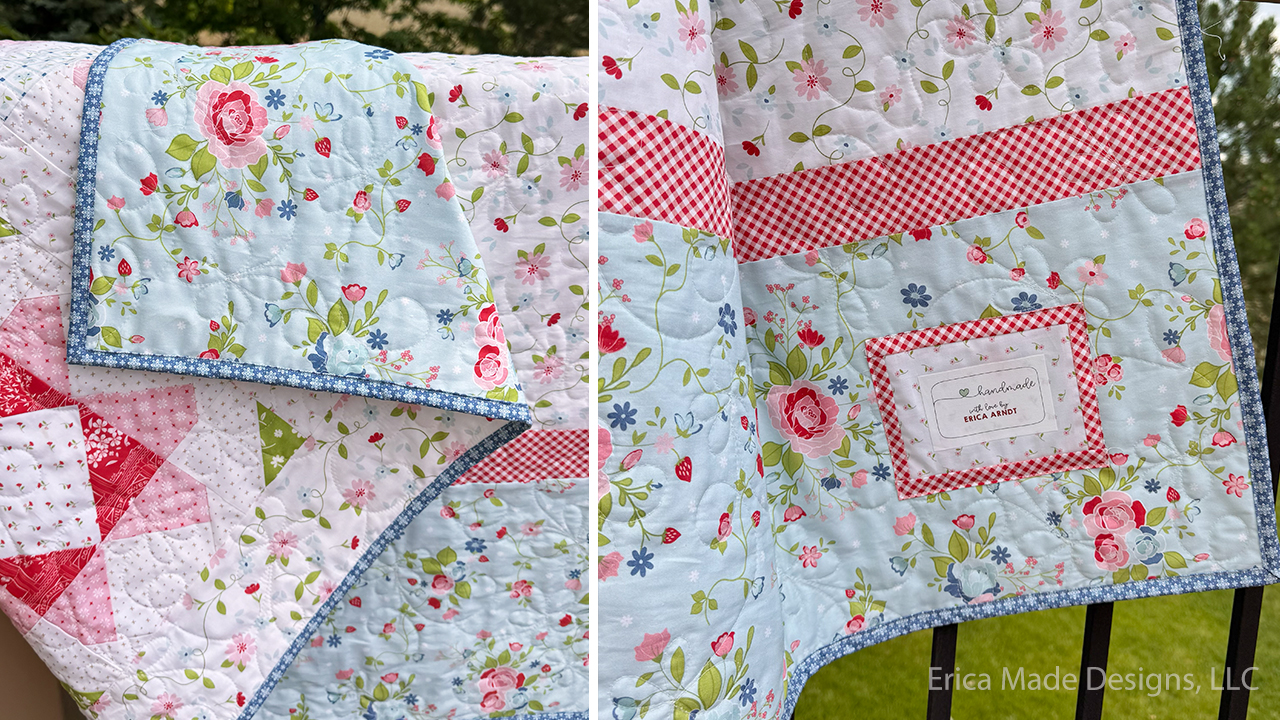 Wildflowers Quilt label Wildflowers Quilt label