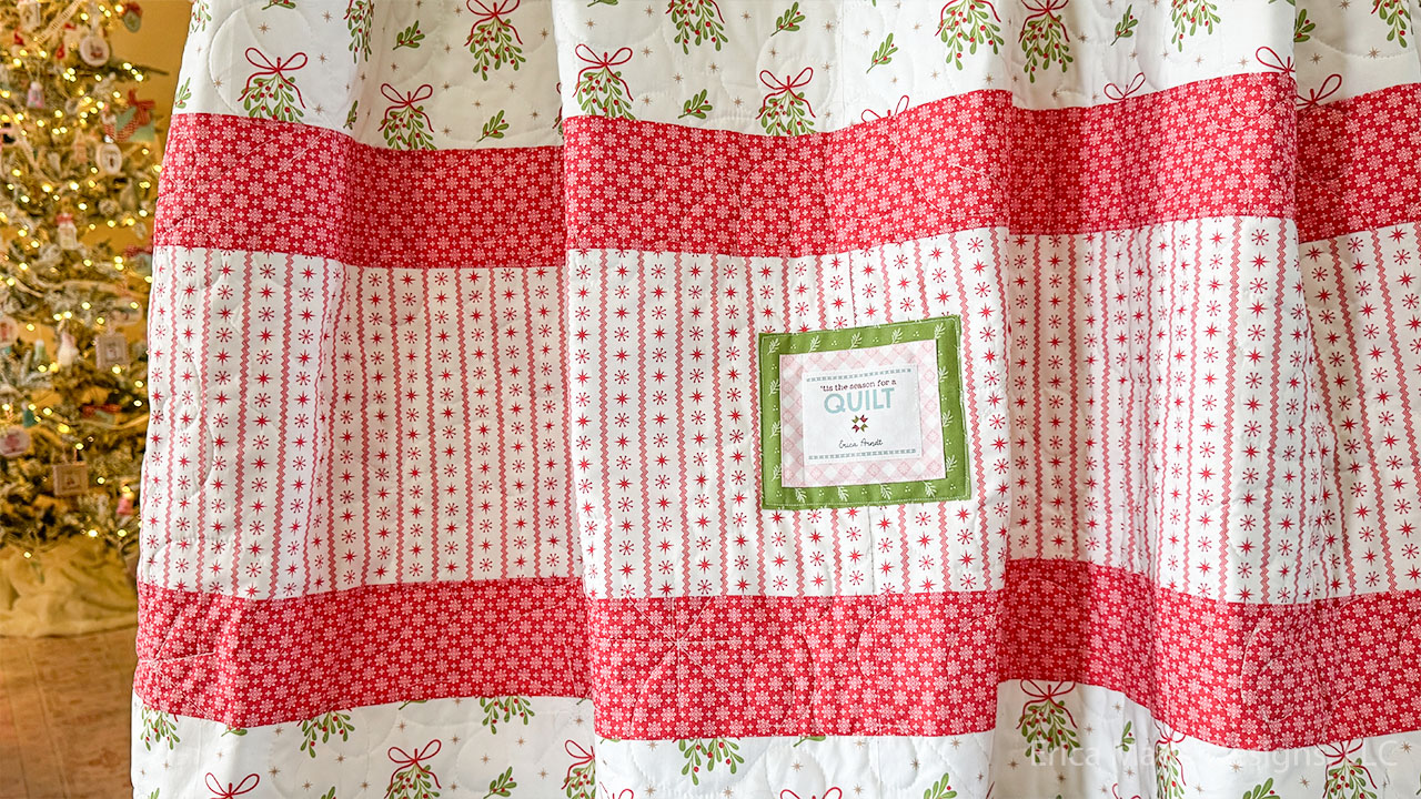 Yuletide Quilt Back Yuletide Quilt Back